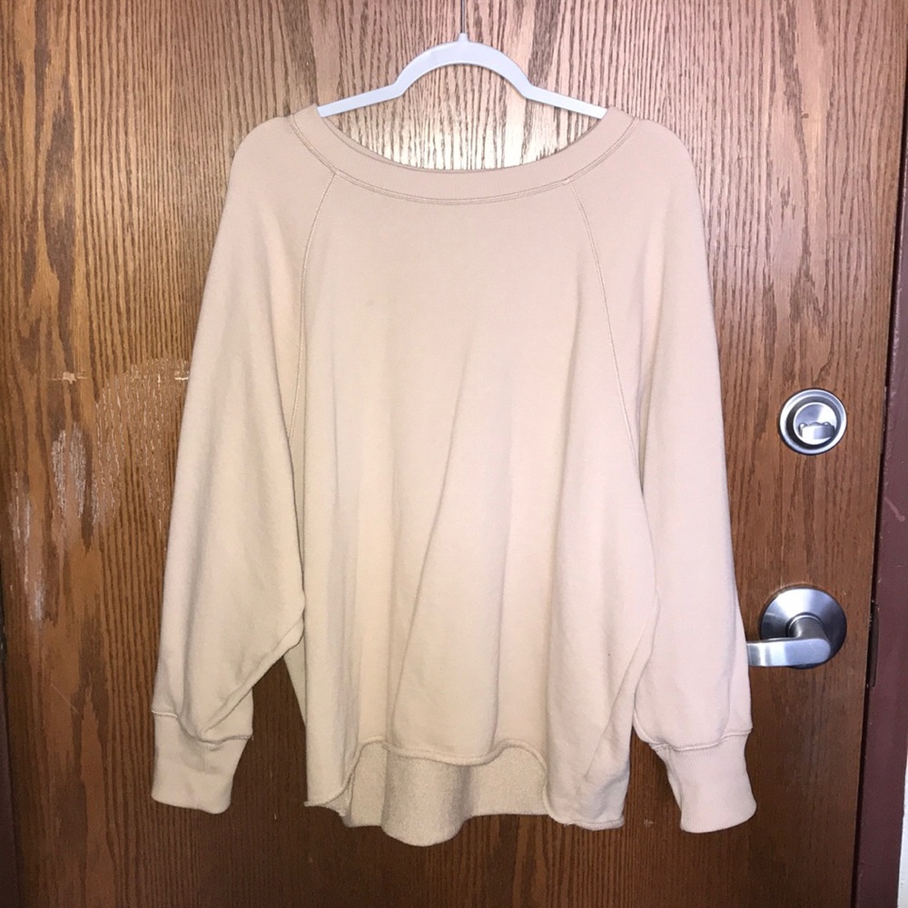 American Eagle Aerie Tan Sweatshirt